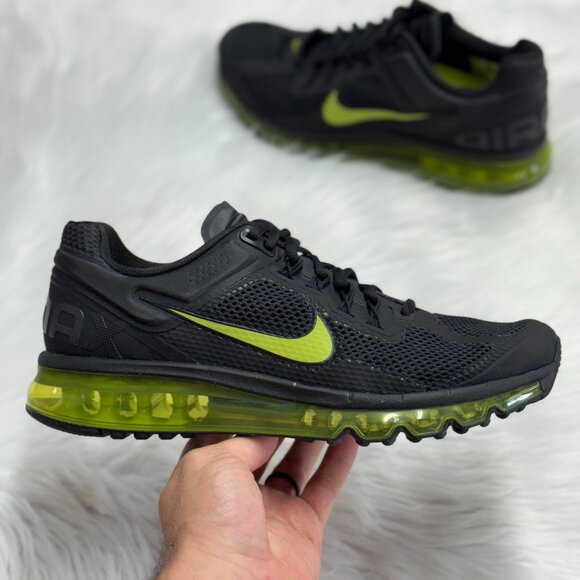 Nike Air Max 2013 Black Anthracite Cyber Mens HF3660-001 VNDS Sz 9